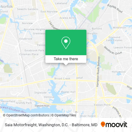Saia Motorfreight map