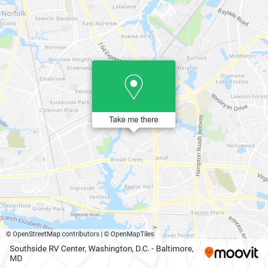 Southside RV Center map