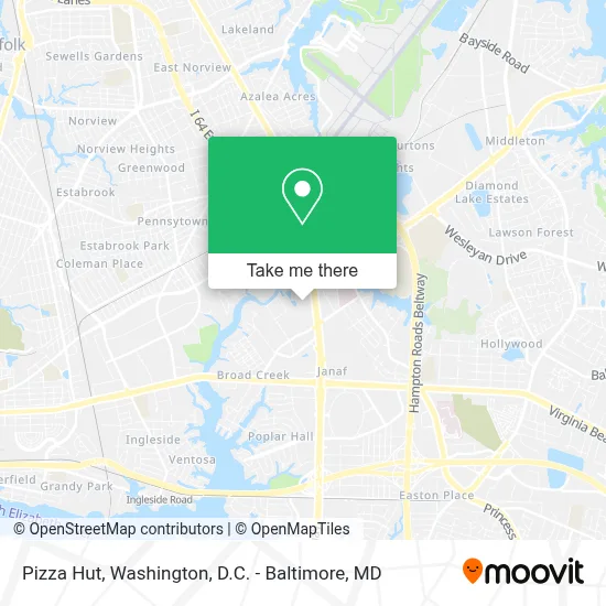 Pizza Hut map