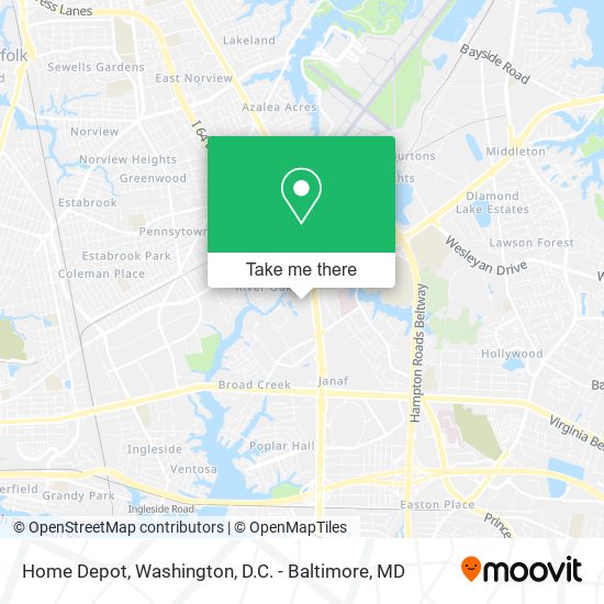 Mapa de Home Depot