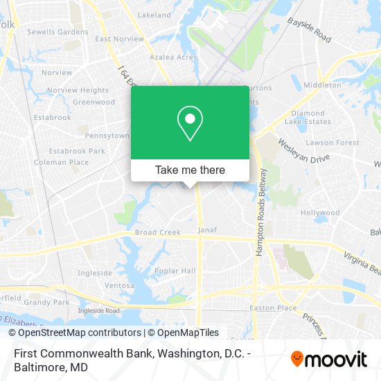 Mapa de First Commonwealth Bank