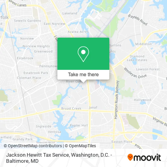 Jackson Hewitt Tax Service map