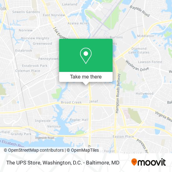 Mapa de The UPS Store