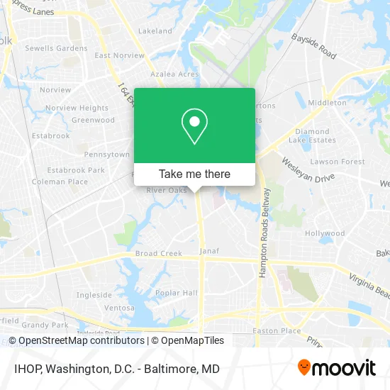 IHOP map