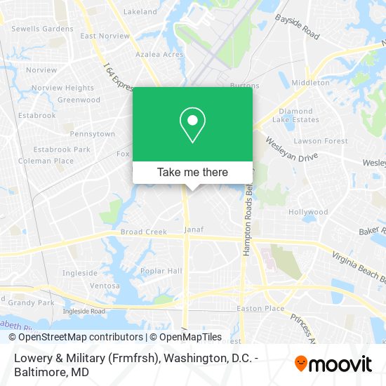 Lowery & Military (Frmfrsh) map
