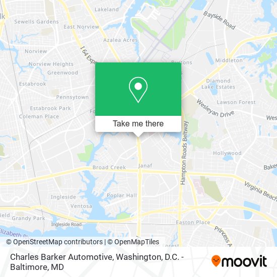 Charles Barker Automotive map