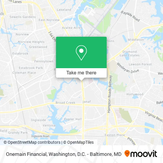 Onemain Financial map