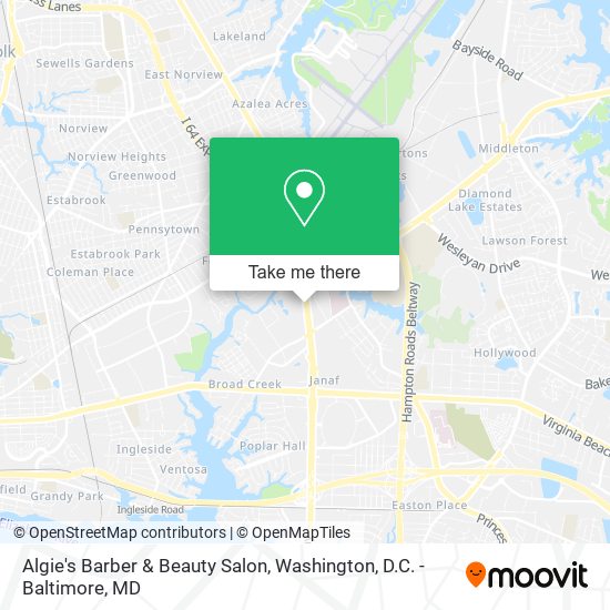 Mapa de Algie's Barber & Beauty Salon