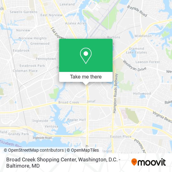 Mapa de Broad Creek Shopping Center