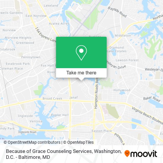 Mapa de Because of Grace Counseling Services