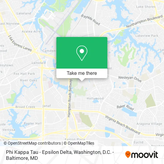 Mapa de Phi Kappa Tau - Epsilon Delta