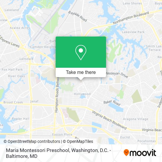 Mapa de Maria Montessori Preschool