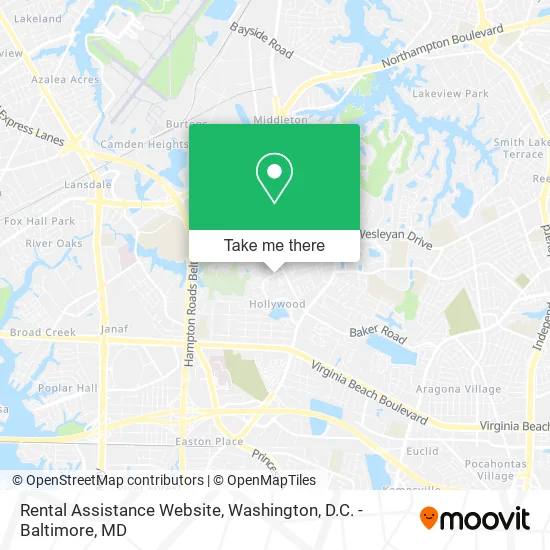 Rental Assistance Website map