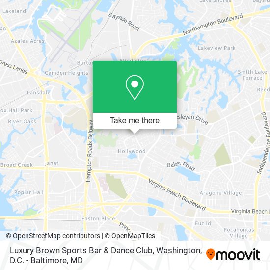Luxury Brown Sports Bar & Dance Club map