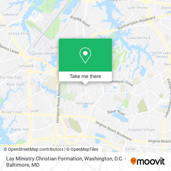 Lay Ministry Christian Formation map