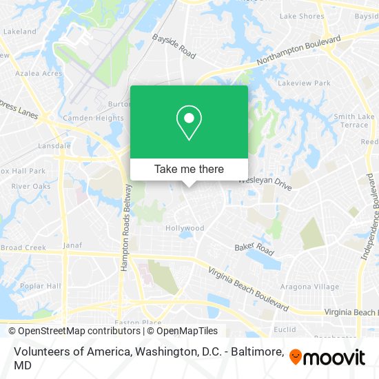 Mapa de Volunteers of America