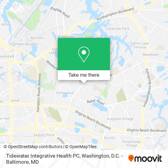 Tidewater Integrative Health PC map