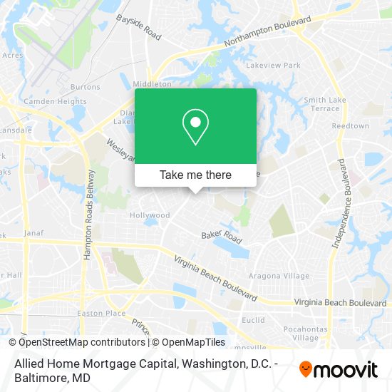 Allied Home Mortgage Capital map