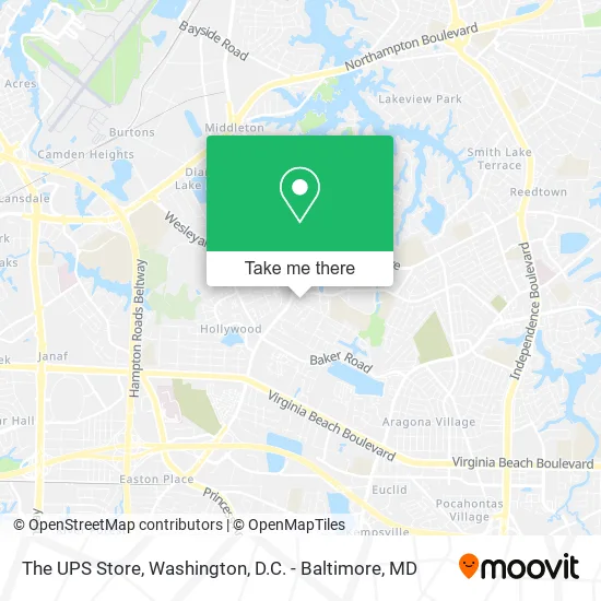 Mapa de The UPS Store