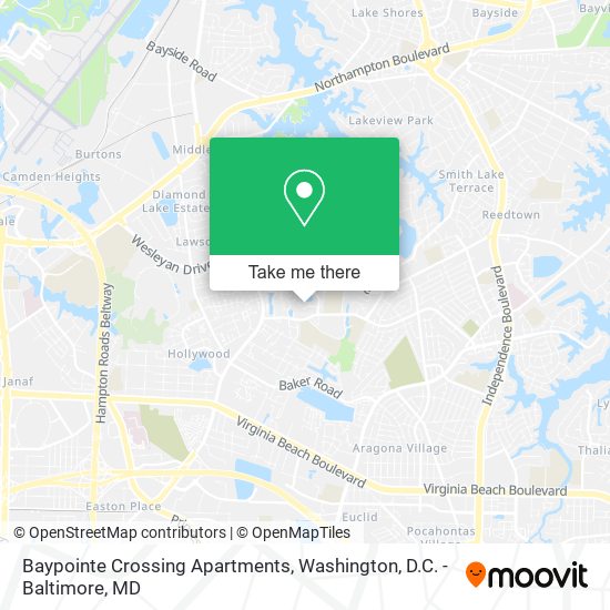 Baypointe Crossing Apartments map