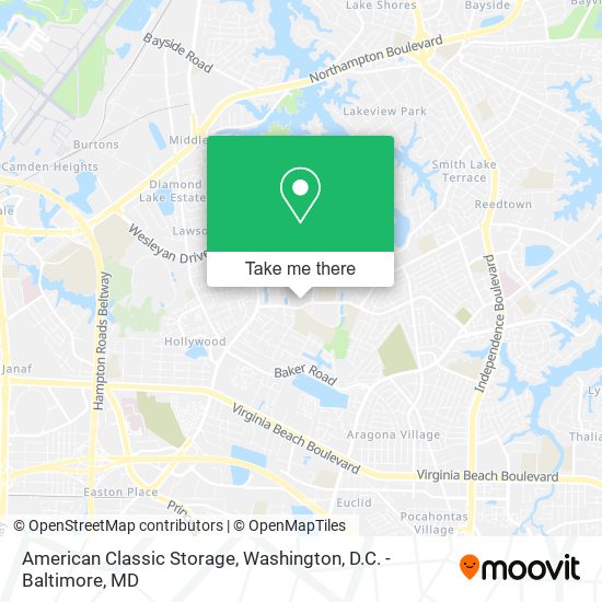Mapa de American Classic Storage