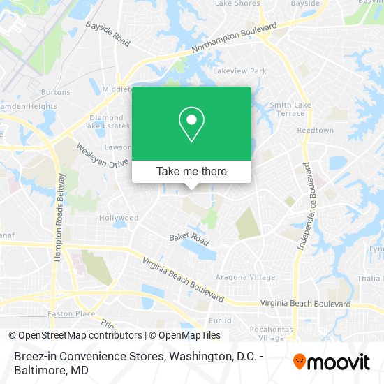Mapa de Breez-in Convenience Stores