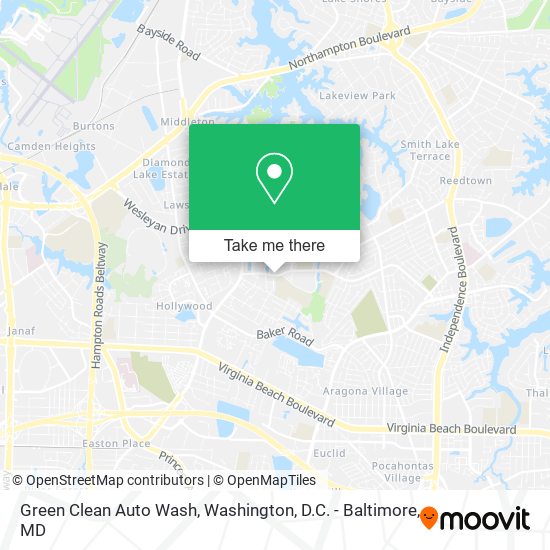 Green Clean Auto Wash map