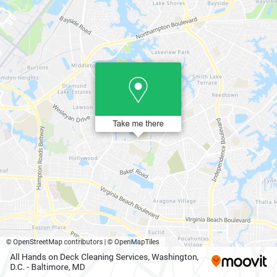 All Hands on Deck Cleaning Services map