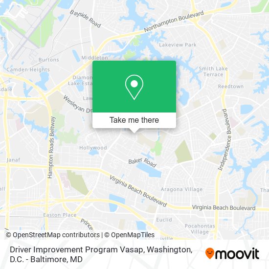 Mapa de Driver Improvement Program Vasap