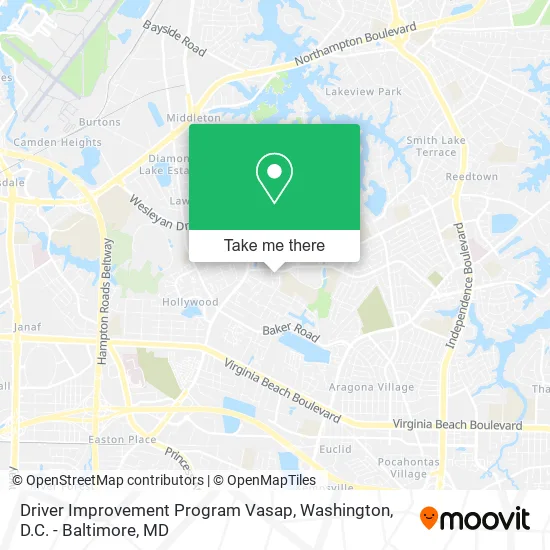 Driver Improvement Program Vasap map