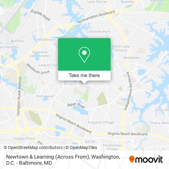 Newtown & Learning (Across From) map