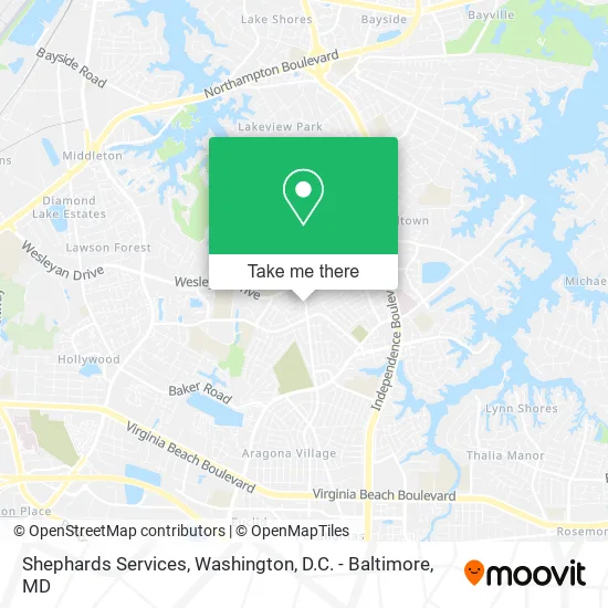 Shephards Services map