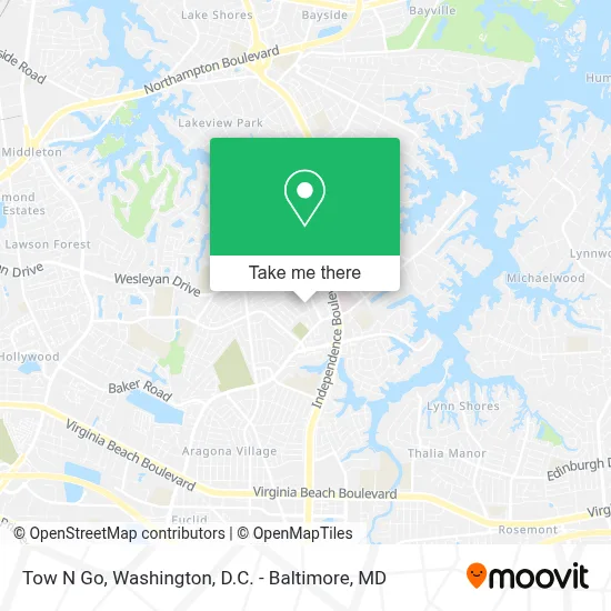 Tow N Go map