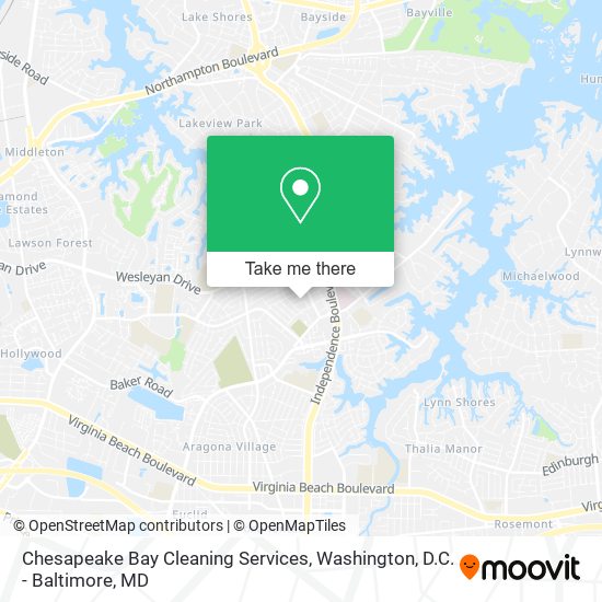 Chesapeake Bay Cleaning Services map