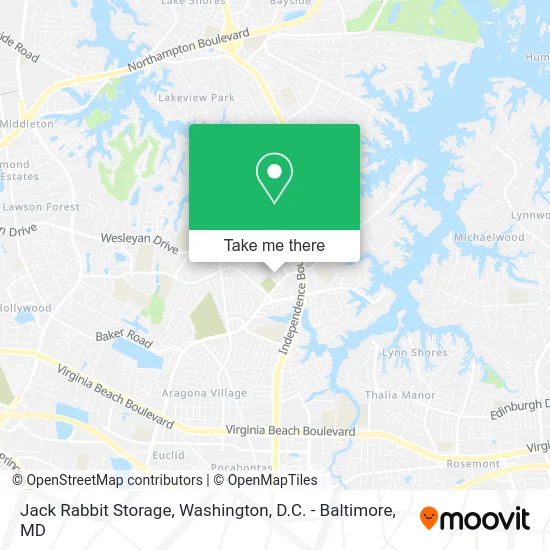 Jack Rabbit Storage map
