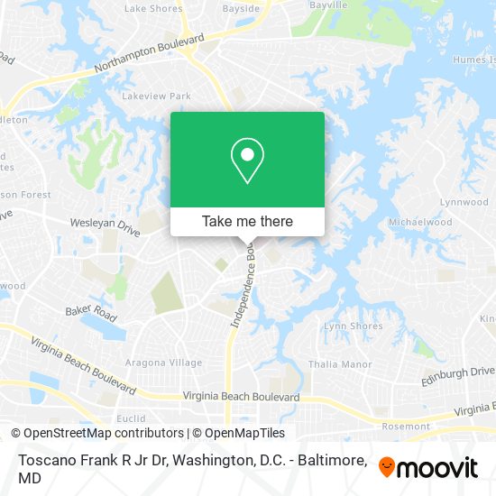 Toscano Frank R Jr Dr map