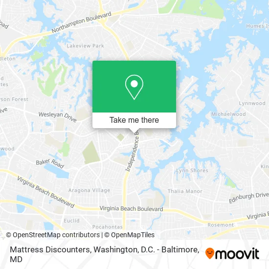Mattress Discounters map