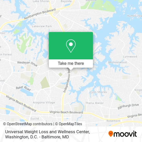 Universal Weight Loss and Wellness Center map
