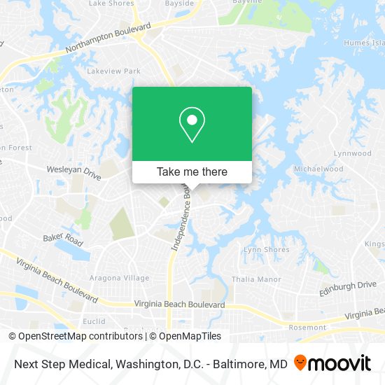 Next Step Medical map