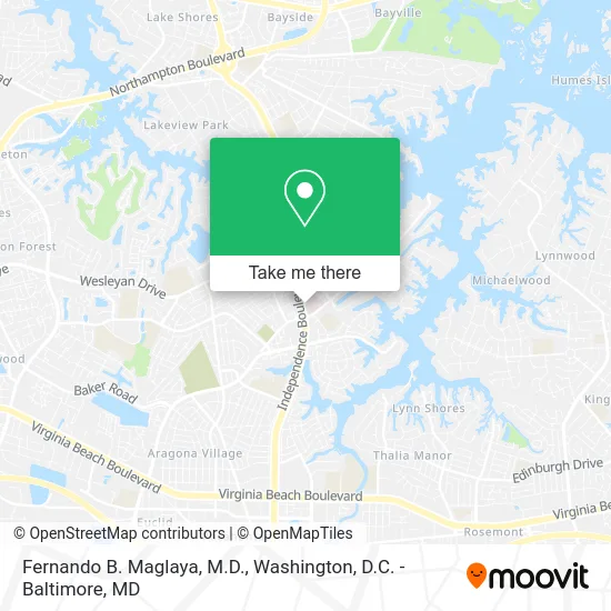 Fernando B. Maglaya, M.D. map