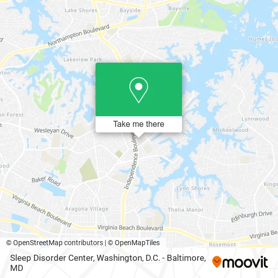 Sleep Disorder Center map