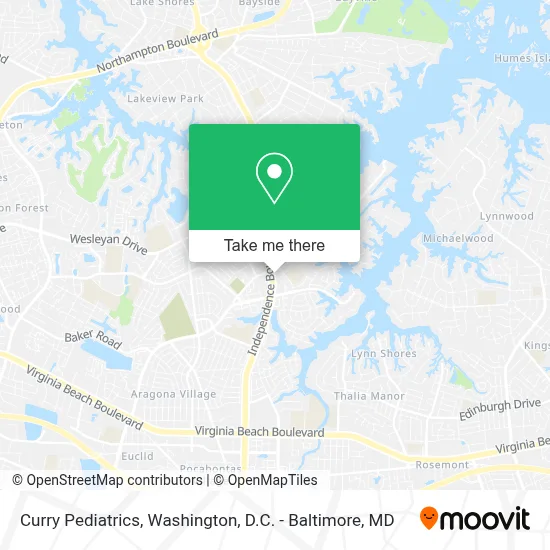 Curry Pediatrics map