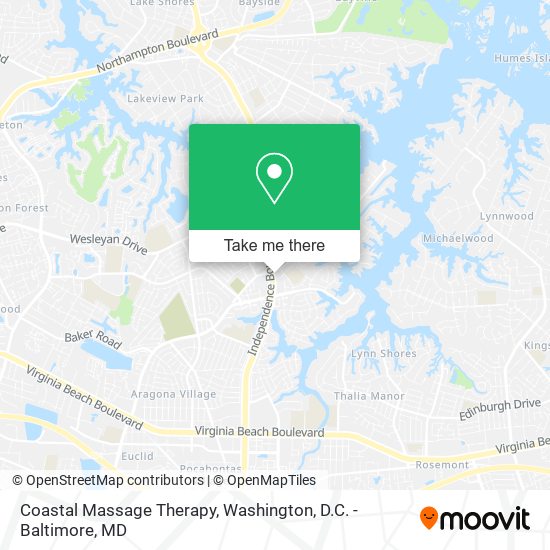 Coastal Massage Therapy map