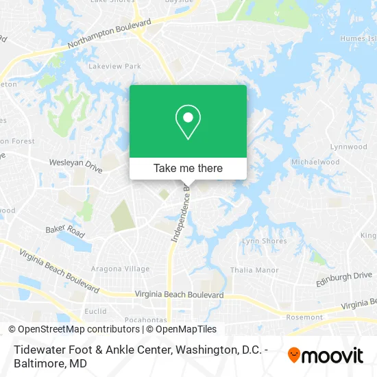 Tidewater Foot & Ankle Center map