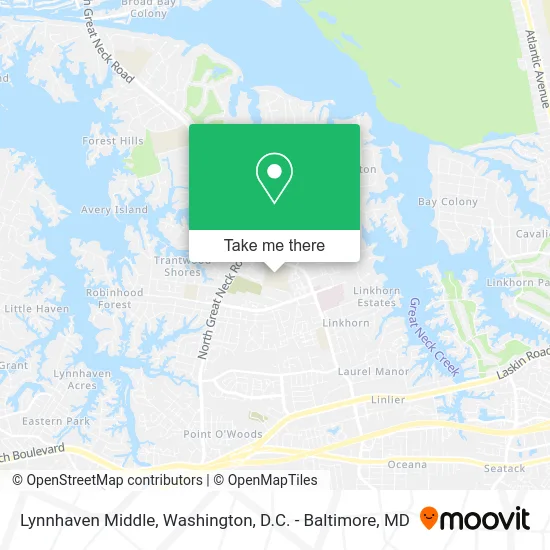 Lynnhaven Middle map