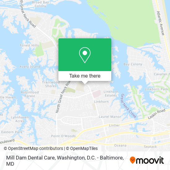 Mill Dam Dental Care map