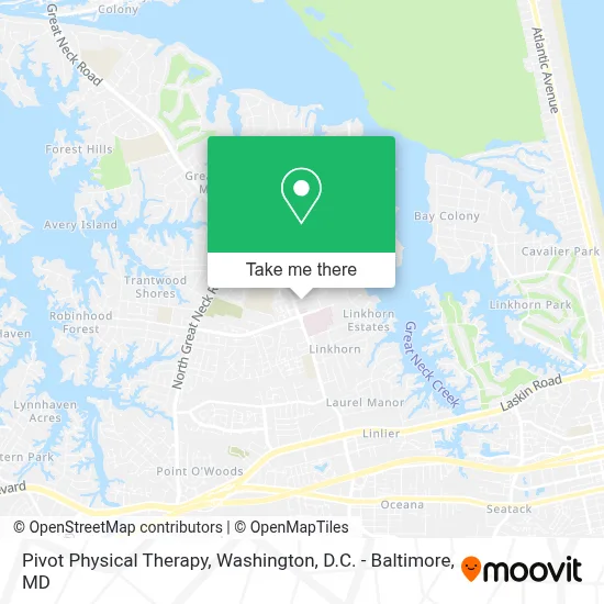 Pivot Physical Therapy map