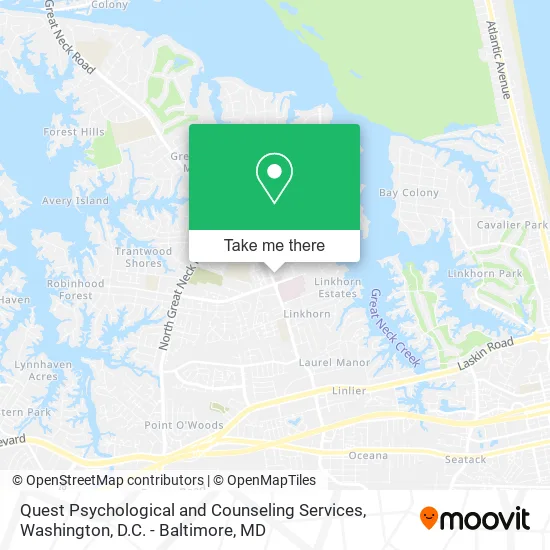 Quest Psychological and Counseling Services map