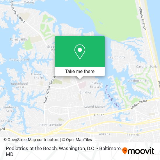Pediatrics at the Beach map