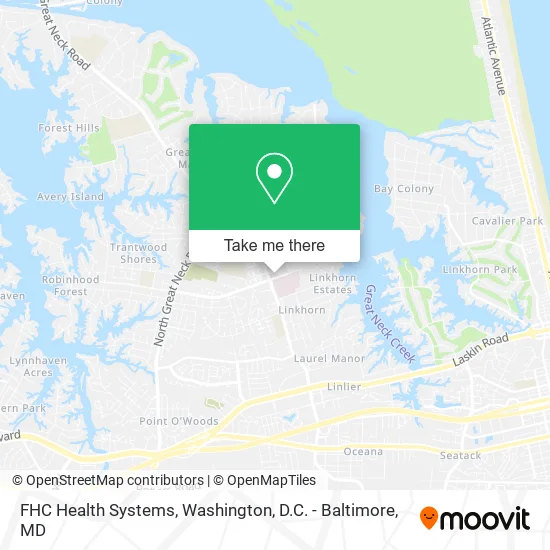 FHC Health Systems map